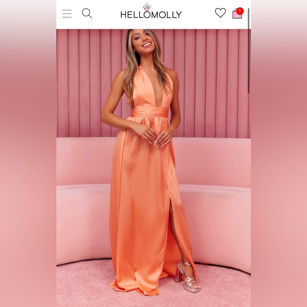 Dear Emilia - Under My Spell Maxi Dress (Papaya)